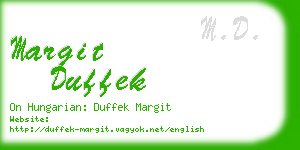 margit duffek business card